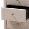 Baxton Studio Tessa Modern Beige Upholstered 3-Drawer Nightstand 147-8162 - alternate 4